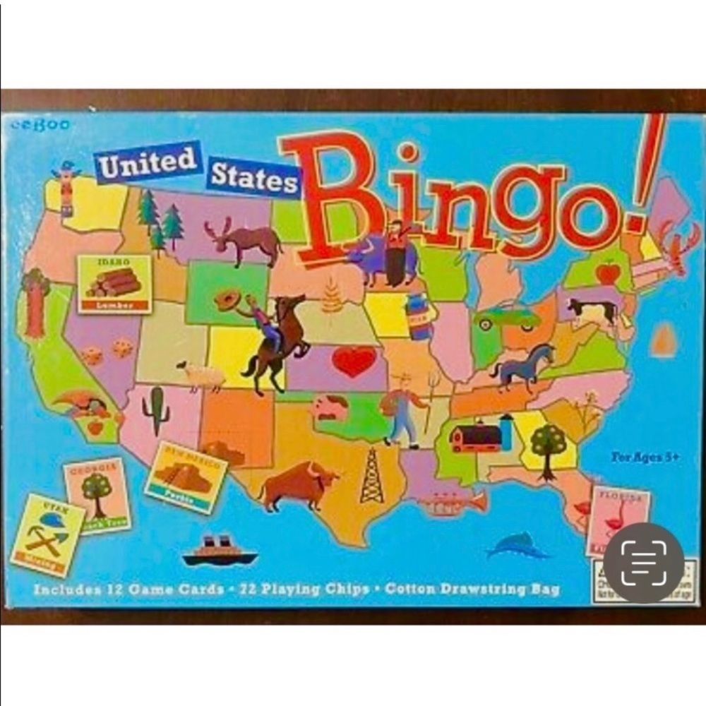 EEBOO United States Bingo Board Game